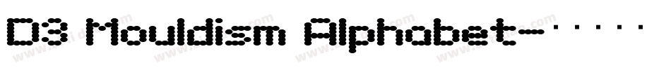 D3 Mouldism Alphabet字体转换